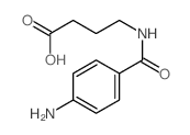 4-[(4-aminobenzoyl)amino]butanoic acid structure