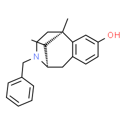 (2alpha,6alpha,11R*)-(.+-)-3-benzyl-1,2,3,4,5,6-hexahydro-6,11-dimethyl-2,6-methano-3-benzazocin-8-ol结构式