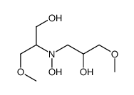 1-[hydroxy-(1-hydroxy-3-methoxypropan-2-yl)amino]-3-methoxypropan-2-ol结构式