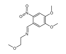 1-(4,5-dimethoxy-2-nitrophenyl)-N-(2-methoxyethyl)methanimine Structure