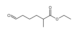 2-methyl-6-oxo-hexanoic acid ethyl ester Structure