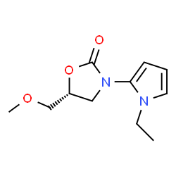 2-Oxazolidinone,3-(1-ethyl-1H-pyrrol-2-yl)-5-(methoxymethyl)-,(5R)-(9CI) Structure