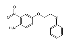 2-nitro-4-(2-phenylsulfanylethoxy)aniline结构式