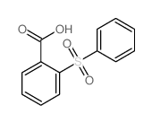 2-(benzenesulfonyl)benzoic acid结构式