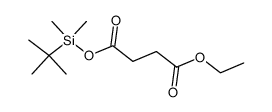 tert-butyldimethylsilyl ethyl succinate结构式