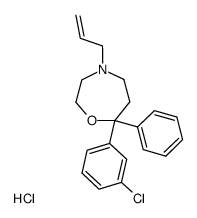 4-Allyl-7-(3-chloro-phenyl)-7-phenyl-[1,4]oxazepane; hydrochloride Structure