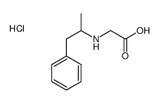 2-(1-phenylpropan-2-ylamino)acetic acid,hydrochloride结构式