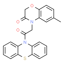 10H-Phenothiazine,10-[(2,3-dihydro-6-methyl-3-oxo-4H-1,4-benzoxazin-4-yl)acetyl]-(9CI) picture