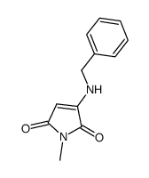 1H-Pyrrole-2,5-dione, 1-methyl-3-[(phenylmethyl)amino]- (9CI) Structure