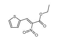 ethyl (Z)-2-nitro-3-(thiophen-2-yl)acrylate结构式