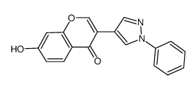 7-羟基-3-(1-苯基-1H-吡唑-4-基)-苯并吡喃-4-酮图片