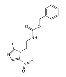 [2-(2-methyl-5-nitro-imidazol-1-yl)-ethyl]-carbamic acid benzyl ester Structure