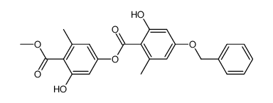 methyl 4-O-benzyllecanorate结构式