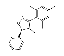 4r-methyl-5t-phenyl-3-(2,4,6-trimethyl-phenyl)-4,5-dihydro-isoxazole Structure