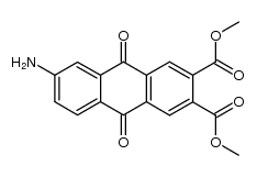dimethyl 6-amino-9,10-dioxo-9,10-dihydroanthracene-2,3-dicarboxylate Structure