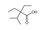 2,2-diethyl-3-methylbutanoic acid结构式