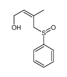 4-(benzenesulfinyl)-3-methylbut-2-en-1-ol结构式