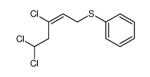 ((E)-3,5,5-Trichloro-pent-2-enylsulfanyl)-benzene Structure