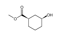 rel-(1R,3S)-3-羟基环己烷甲酸甲酯结构式