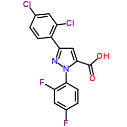 3-(2,4-Dichlorophenyl)-1-(2,4-difluorophenyl)-1H-pyrazole-5-carboxylic acid picture