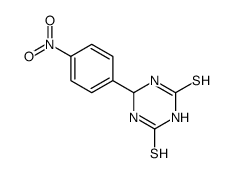 6-(4-nitrophenyl)-1,3,5-triazinane-2,4-dithione Structure