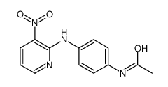 N-[4-[(3-nitropyridin-2-yl)amino]phenyl]acetamide结构式