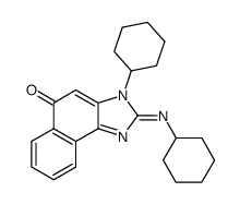 3-cyclohexyl-2-cyclohexylimino-2,3-dihydro-naphtho[1,2-d]imidazol-5-one Structure