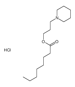 3-piperidin-1-ylpropyl octanoate,hydrochloride Structure