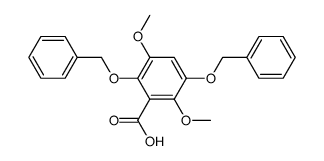 2,5-bis(benzyloxy)-3,6-dimethoxybenzoic acid结构式