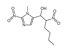 1-(3-methyl-2-nitro-3H-imidazol-4-yl)-2-nitro-hexan-1-ol结构式