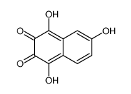 1,4,6-trihydroxynaphthalene-2,3-dione结构式