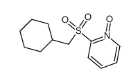 2-Cyclohexylmethanesulfonyl-pyridine 1-oxide结构式