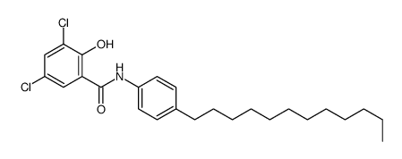 3,5-dichloro-N-(4-dodecylphenyl)-2-hydroxybenzamide Structure