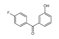 (4-fluorophenyl)-(3-hydroxyphenyl)methanone结构式