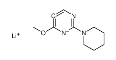 lithium,4-methoxy-2-piperidin-1-yl-5H-pyrimidin-5-ide结构式