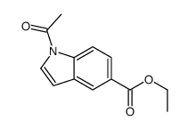 ethyl 1-acetylindole-5-carboxylate Structure