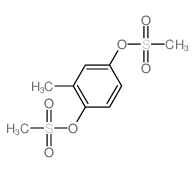 2-methyl-1,4-bis(methylsulfonyloxy)benzene结构式