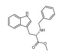 2-benzyl-amino-3-(1H-indol-3-yl)-propionic acid methyl ester Structure