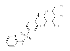 Sulfanilamide,N4-D-glucopyranosyl-N1-2-pyridyl- (8CI) structure