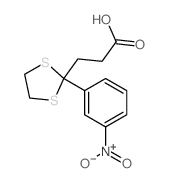 1,3-Dithiolane-2-propanoicacid, 2-(3-nitrophenyl)- structure