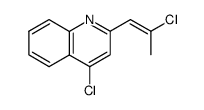 4-chloro-2-(2-chloro-1-propenyl)quinoline结构式