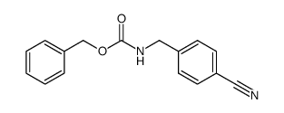 [(4-cyanophenyl)methyl]-carbamic acid phenylmethyl ester Structure