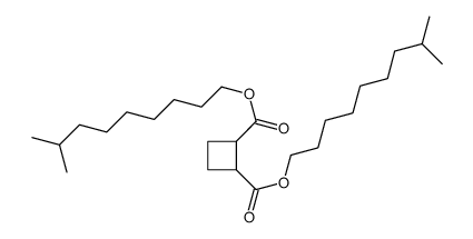 Cyclobutane-1,2-dicarboxylic acid di(8-methylnonyl) ester结构式