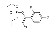 [2-chloro-1-(4-chloro-2-fluorophenyl)ethenyl] diethyl phosphate Structure