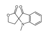 4,5-dihydro-1'-methyl-1'H-spiro[furan-3(3H),2'-indoline]-2,3'-dione Structure