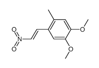 4,5-dimethoxy-2-methyl-β-nitro-styrene Structure