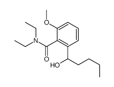 N,N-diethyl-2-(1-hydroxypentyl)-6-methoxybenzamide结构式