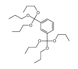 1,3-bis(tripropoxymethyl)benzene Structure
