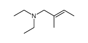 N,N-Diethyl-(2-methylbut-2-en-1-yl)-amin Structure