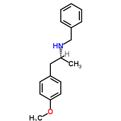 (R)-(-)-1-(4'-methoxyphenyl)-2-benzylaminopropane结构式
